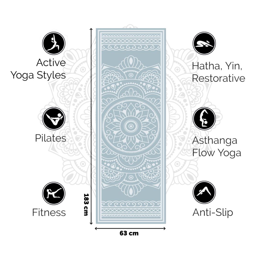 Magic Carpet Yogamat Mint - Antislip 6mm | Ultiem Comfort en Grip voor Jouw Yoga