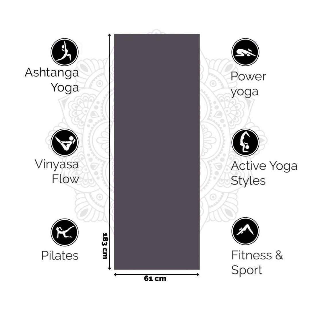 Premium Yogamat | Mesmerizing Purple - 6mm | Comfort & Grip voor Yoga en Wellness