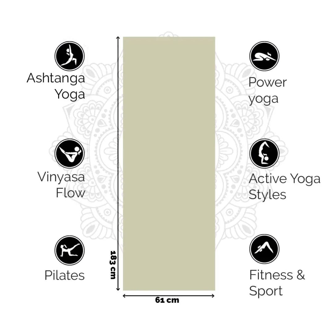 Premium Yogamat | Serene Sage - 6mm | Comfort & Grip voor Yoga en Wellness