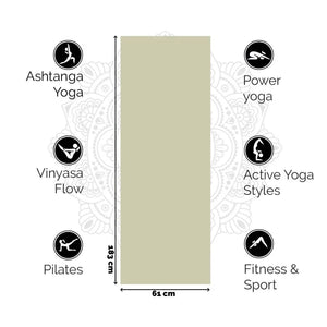 Premium Yogamat | Serene Sage - 6mm | Comfort & Grip voor Yoga en Wellness