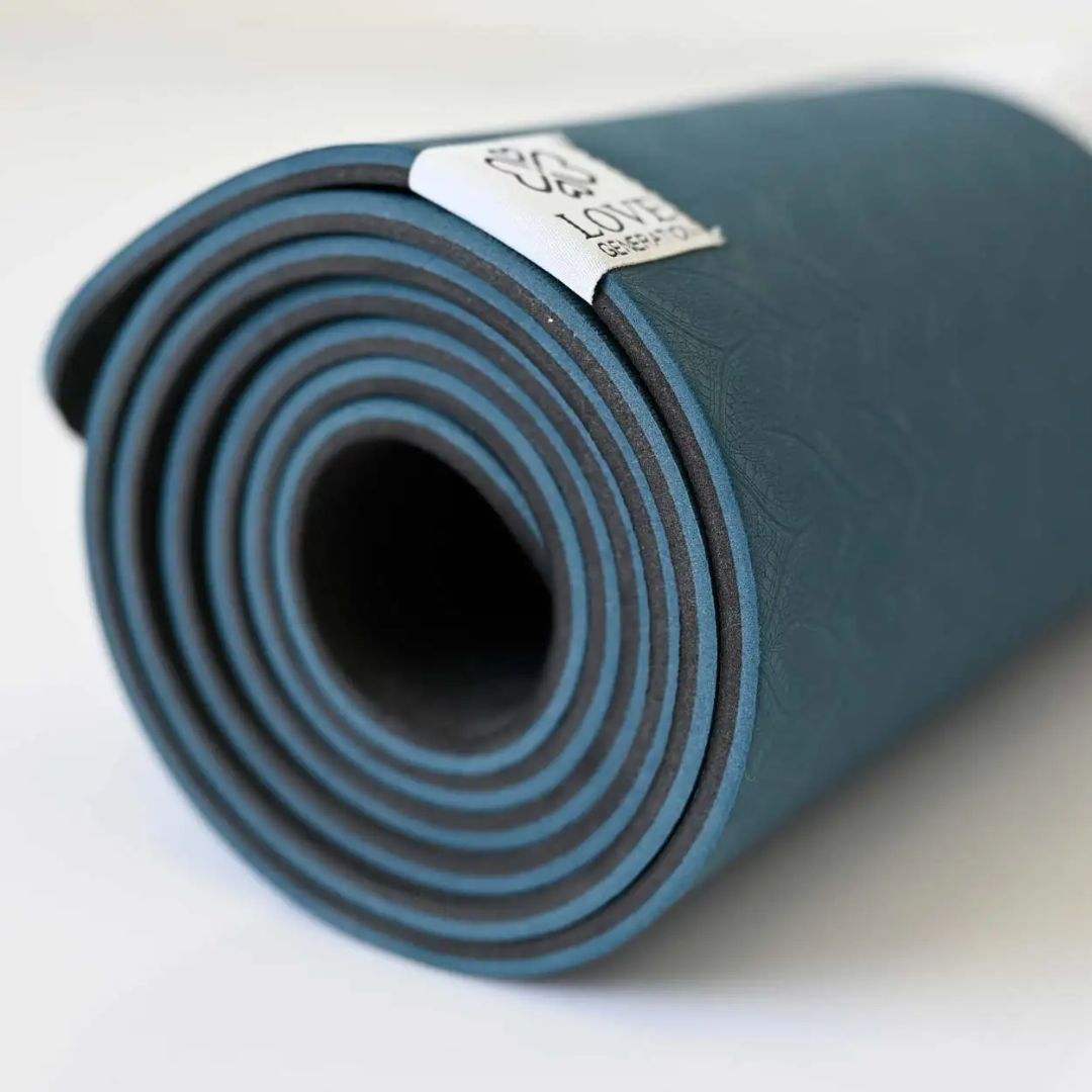 Eco Yogamat | 6mm TPE Brilliant Blue | Milieuvriendelijk & Antislip voor Yoga