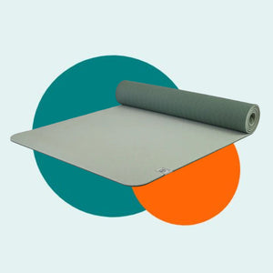 Eco Yogamat | 6mm TPE  Serene Sage | Milieuvriendelijk & Antislip voor Yoga