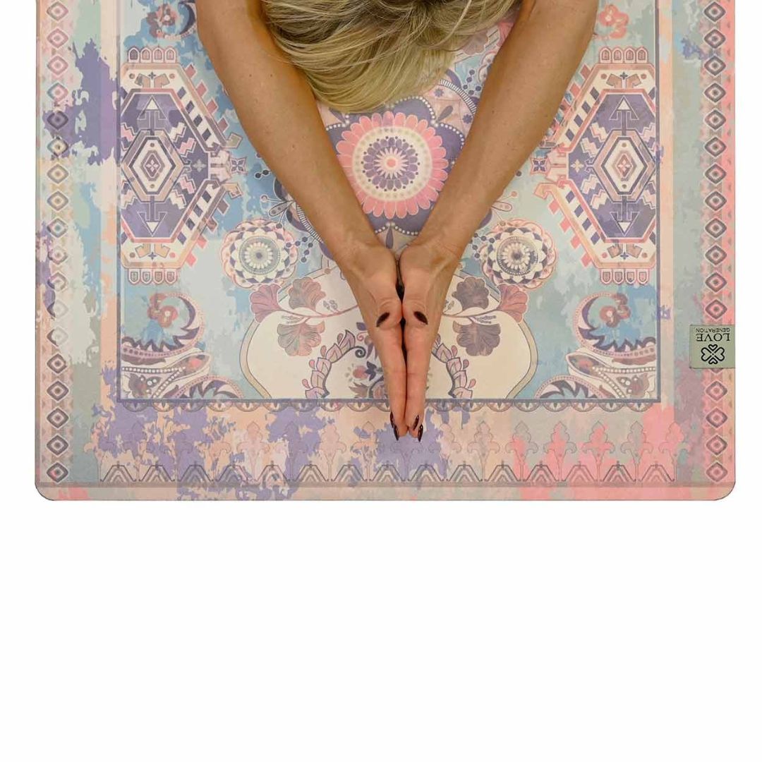 Flying Carpet Yogamat Natuurrubber met Draagriem - Perfecte Grip & Flexibiliteit voor Jouw Yoga