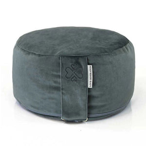 Zacht Fluwelen Meditatiekussen | Boheems Blauw | Luxe & Comfort | ⌀30cm - 15cm