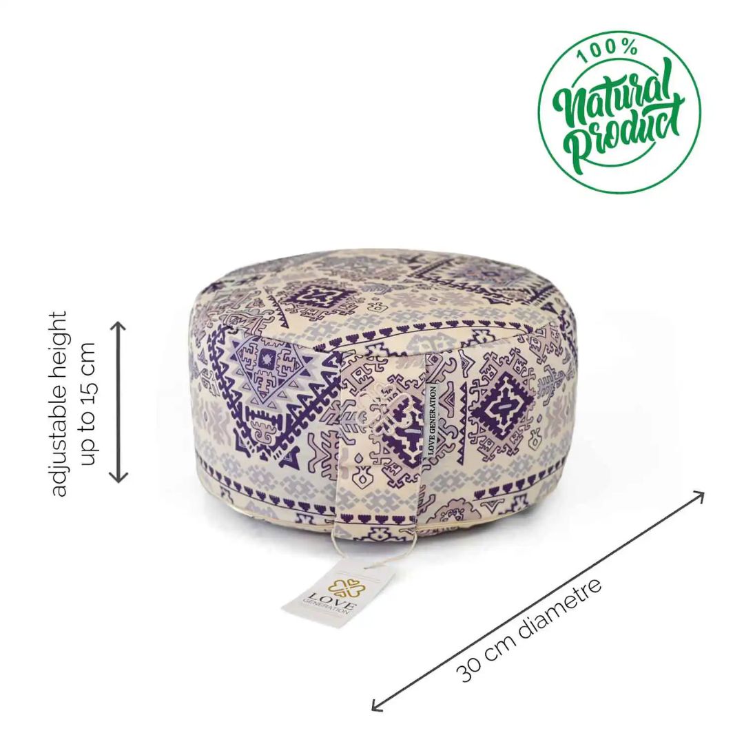 Rond Meditatiekussen | Verbazingwekkend Azteken | Comfort & Ondersteuning | ⌀30cm - 15cm