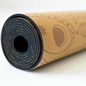 Eco Yogamat - Kurk & Natuurlijk Rubber - Mystical 4mm | Antislip & Milieuvriendelijk