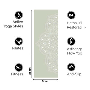 Mystical Yogamat Sage - Extra Dikke 6mm