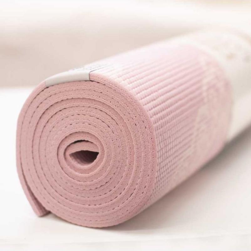 Lotus Yoga Mat | Roze - Extra Dik 6mm | Beste Keuze voor Comfort & Grip