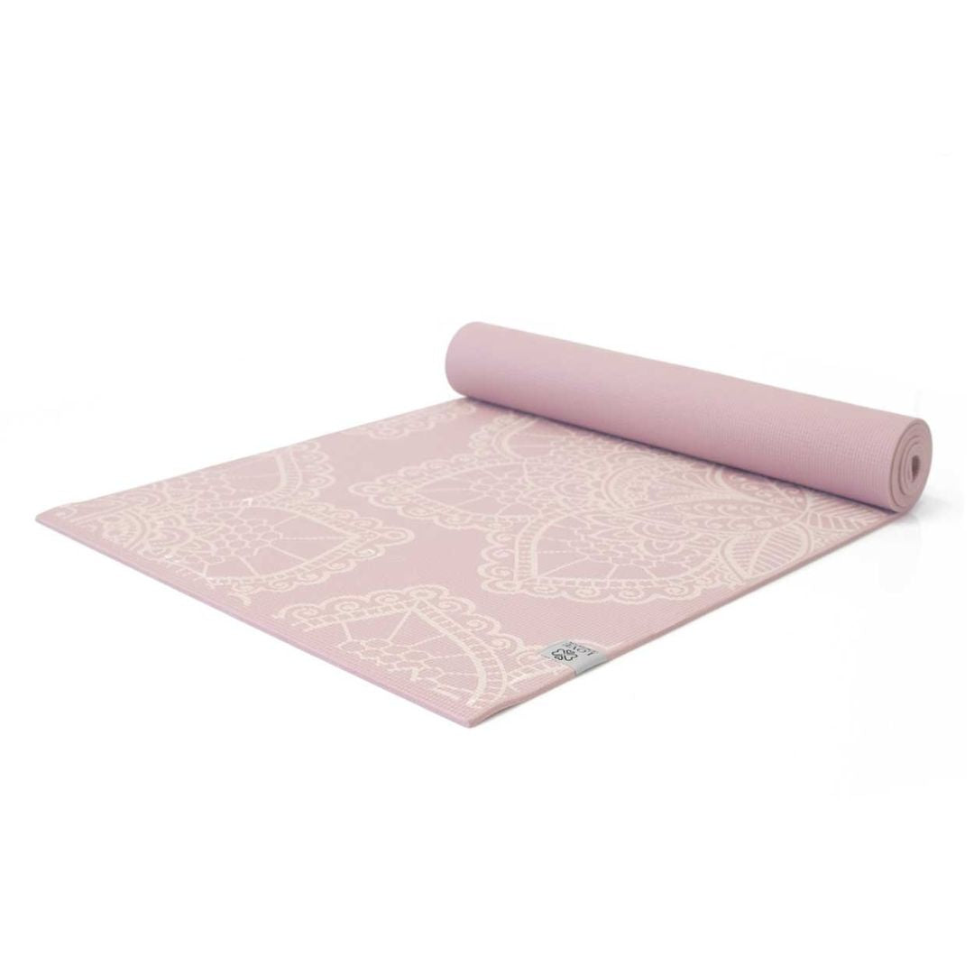 Lotus Yoga Mat | Roze - Extra Dik 6mm | Beste Keuze voor Comfort & Grip