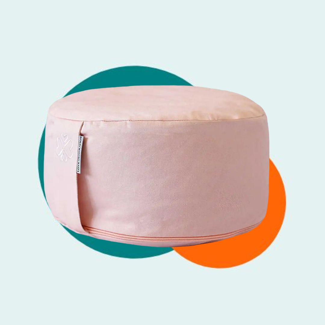 Rond Meditatiekussen | Pastel Roze | Comfort & Ondersteuning | ⌀30cm - 15cm