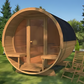 Barrelsauna Deluxe 2.8 | 2 tot 4 Persoons | 230 x 280 cm | Thermowood