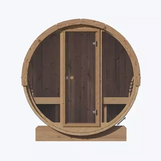 Barrelsauna Ergonomisch 1.8 | 4 Persoons | Houtgestookt | 205 x 180 cm