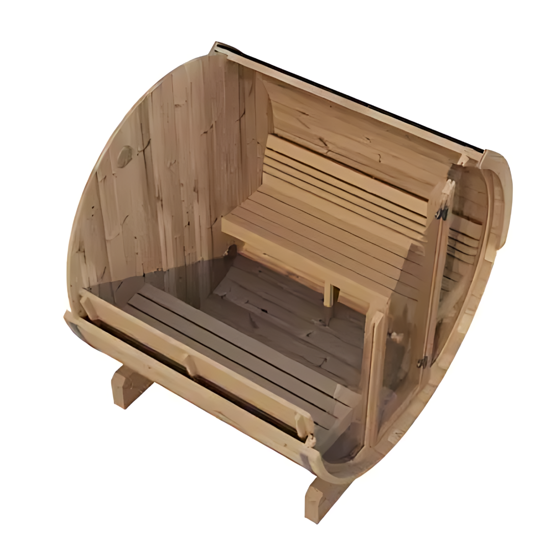 Barrelsauna Ergonomisch 1.8 | 4 Persoons | Houtgestookt | 205 x 180 cm