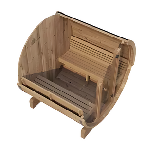 Barrelsauna Ergonomisch 1.8 | 4 Persoons | Houtgestookt | 205 x 180 cm