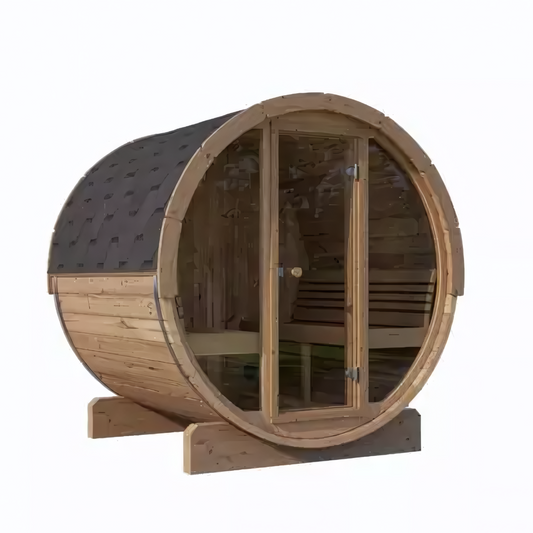 Barrelsauna Ergonomisch 1.8 | 4 Persoons | Houtgestookt | 205 x 180 cm