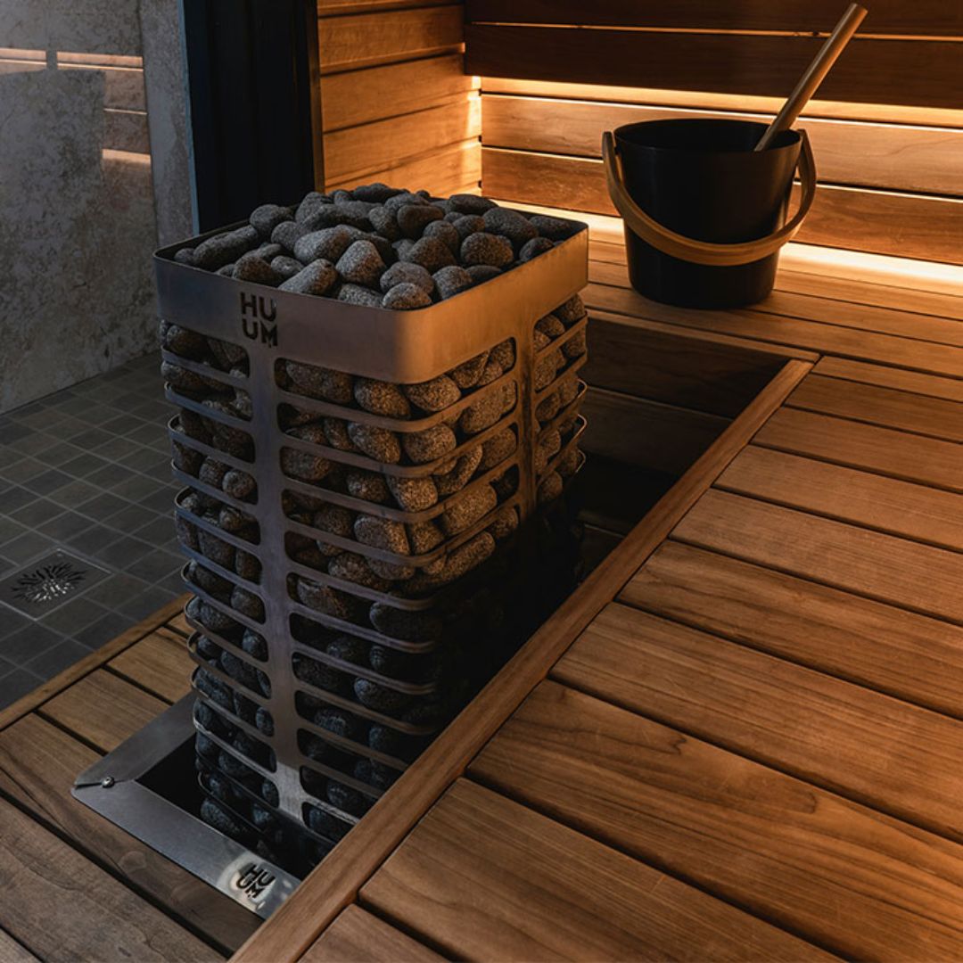 HUUM STEEL 6 - Compacte Wandkachel (6.0 kW) voor Optimaal Sauna Genot