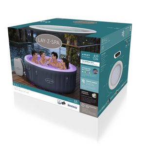 Lay-Z-Spa Bali + gratis LED lichtstrook | 180x180x66 cm